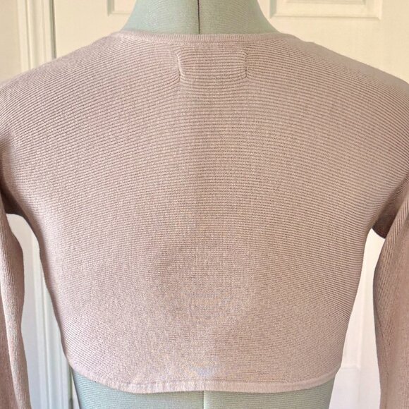 NAADAM FormFit Sweetheart Cashmere Organic Cotton Blend Bolero (size XXS) - Picture 7 of 15
